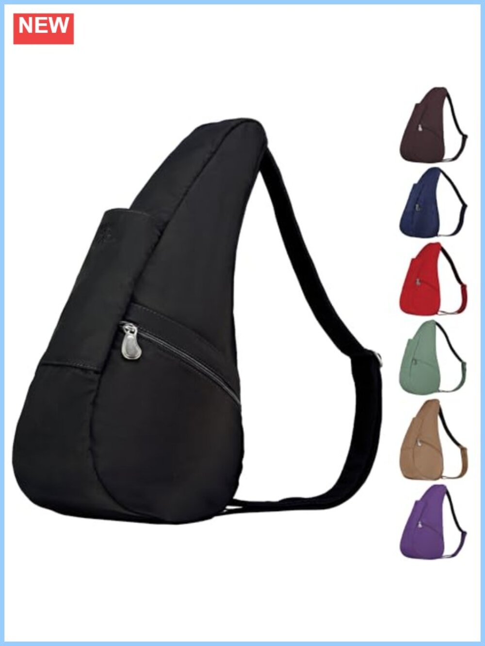 AmeriBag Healthy Back Bag 15" Microfiber Crossbody Sling